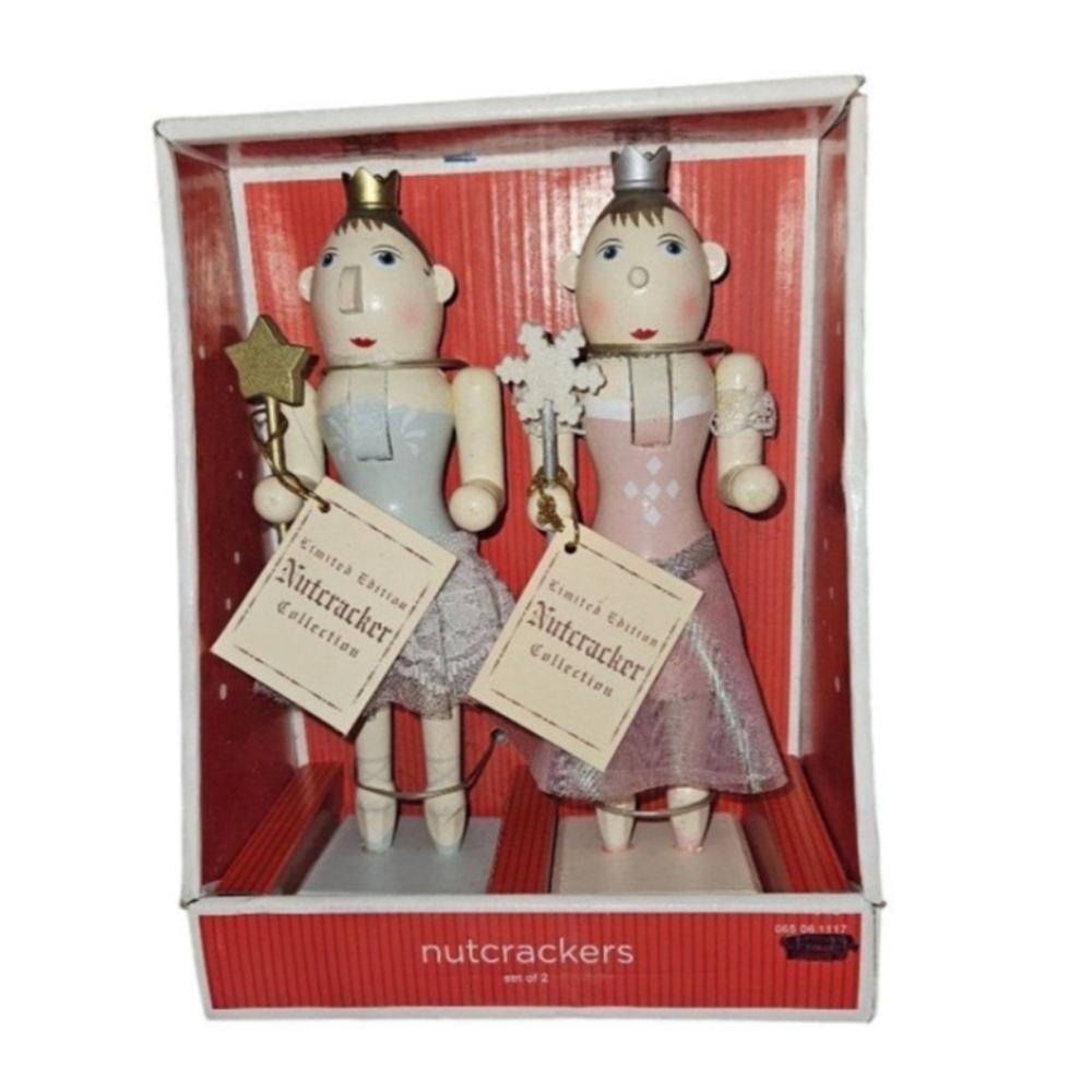Limited Edition Target 2008 Ballerina FAIRIES Pink Blue Nutcrackers Rare New